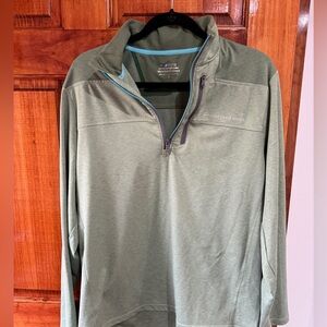 Vineyard Vines Olive Quarter-Zip Pullover